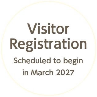 Visitor Registration Scheduled to begin in March 2027